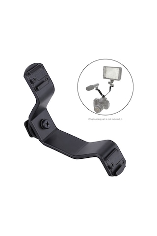 Gajeena Küçük Boy İki Hot Shoe Yuva, Metal Kamera Aksesuar Tutucu, Işık/mikrofon Stant Uyumlu V Tipi Braket