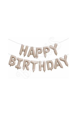 Happy Birthday Folyo Banner Pudra