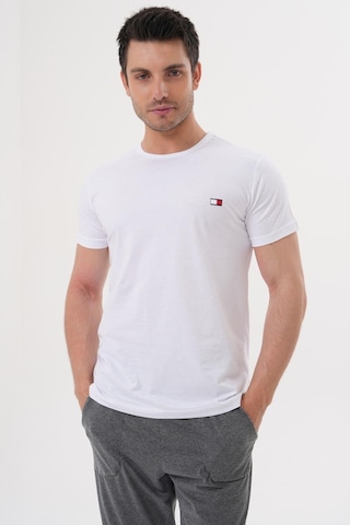 Mecit 4000 Beyaz Füme Erkek Büyük Beden Pijama Takımı Füme