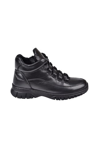 New Diamond Hakiki Deri Comfort Kısa Kadın Bot Nd-25604 Siyah