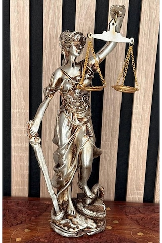 El Yapımı Adalet Heykeli 29 Cm, Avukat Savcı Hakim İçin Prestijli Hukuk Hediyesi, Ofis Ve Adliye Dekorasyonu, Güm Diğer