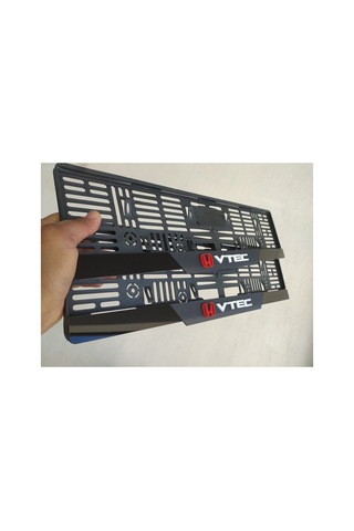 Honda Vtec Uyumlu Kabartma Yazılı Mat Pleksi Plakalık Takımı 2'li Set - 667529314