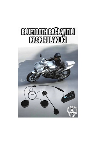 Buğz Kask Kulaklığı Motosiklet Intercom Interkom Dinleme Konuşma Özellikli Su Geçirmez