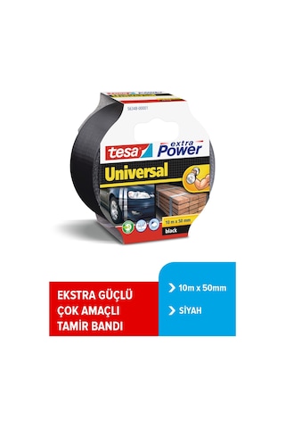 Duct Tamir Bandı, Extra Power Universal, Siyah, 10m X 50mm
