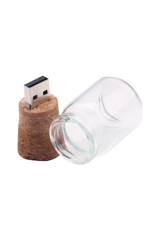 Drift Bottle Style Pendrive 8g Dilek Yüzen Şişeler Usb Flash Sürücü Fişi Ahşap Flash Bellek Çubuğu U Disk Pc İçin