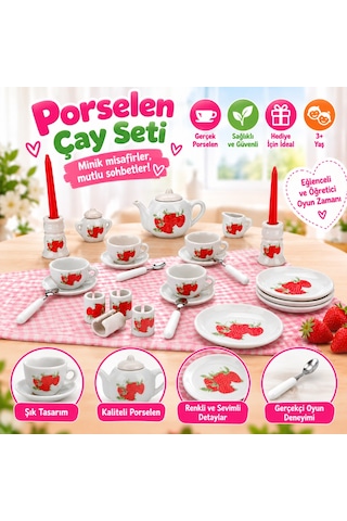 H2129çay Seti 29 Prç Pors 3a Çok Renkli