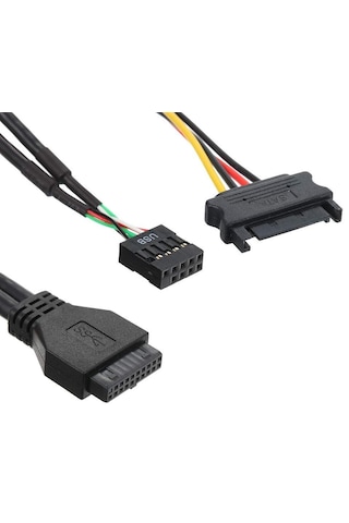 Floppy Ön Panel 7 Port Usb Çoklayıcı Hub 5.25 İnç Usb 3.0 2.0 Hız