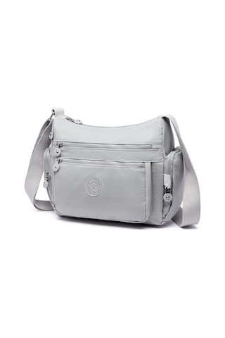 Smart Bags 1115 Krınkle Kumaş Postacı Çantası (Açık Gri) Açık Gri