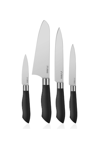 Neva N3359 Siyah 4 Lü Bıçak Seti