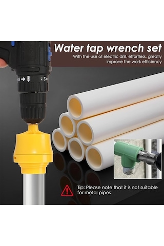 Yulong Geeksen Elektrikli Pvc Boru Diş Açma Seti - 1/2", 3/4",