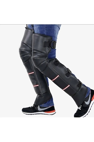 Motosiklet Bacak Örtüsü Polarlı Cırt Ayarlı Standart Motor Diz Örtüsü Soğuk Rüzgar Yağmur Koruma Yr