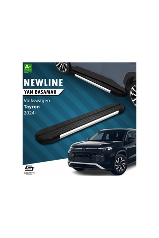 S-dizayn Volkswagen Tayron 2 Newline Krom Yan Basamak 193 Cm 2024 Üzeri A+ Kalite