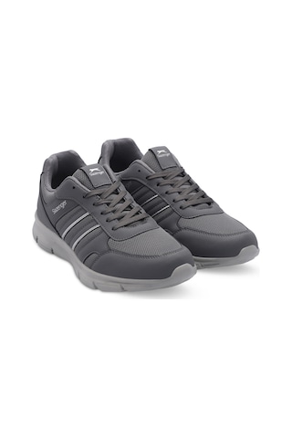 Slazenger Efrat Büyük Beden Erkek Sneaker Ayakkabı Koyu Gri