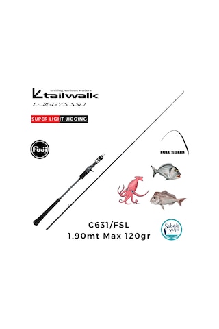 Tailwalk Ssd L-jiggys C631/fsl 1.90mt Max 120gr S2p Tetikli Light Jigging Kamış Standart