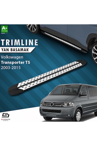 S-dizayn Vw Transporter T5 Kısa Şase Trimline Gri Yan Basamak 215