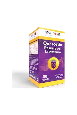 Smart Up Quercetin Resveratrol Laktoferrin Vitamin 30 Kapsül