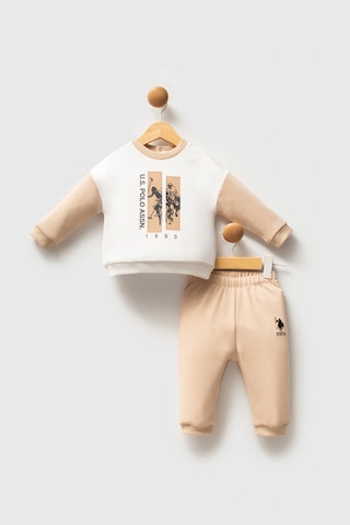 U.S. Polo Assn. Erkek Bebek Krem Takım Usb2548-c-v1 Krem