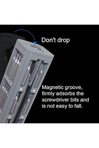 44'ü 1 Arada Doğru Tornavida Seti Gözlük Onarım Araç Kiti Altıgen Tornavida Uçları Cep Telefonu Bilgisayar Saat Bakımı İçin