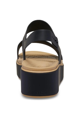Crocs 211802-0rı Brooklyn Matte Wrap Low Wedge Kadın Sandalet Siyah