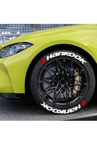 Hankook Lastik Yazısı Motor/ Araç Oto Lastik Sticker & Arma Aksesuar 4 Adet Bombtire