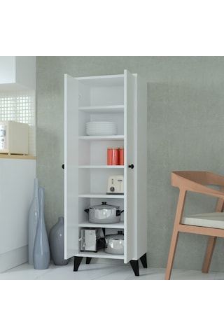 Venedik 6Raflı Banyo Dolabı Beyaz