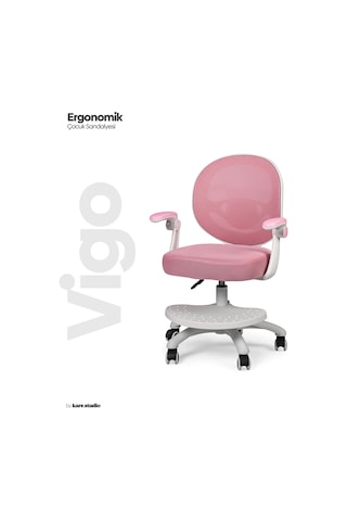 Vigo Çocuk Çalışma Sandalyesi - Pembe