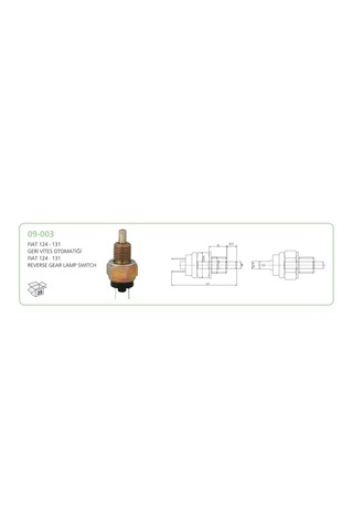 Aksa 09-003 - Gerı Vıtes Musuru Kısa Tıp M131 Dks