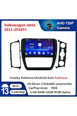 Volkswagen Jetta 2011-2018 Yıl Multimedya 4-32 Gb Navigasyon