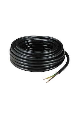 50 Metre 2X1.5 Cca Ttr Çok Telli Elektrik Kablosu - Siyah Renk