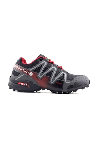 Jump 21513 Siyah Kırmızı Comfort Casual Spor Ayakkabısı Siyah