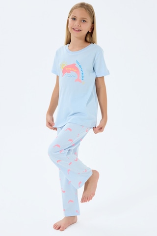 Rolypoly Kız Çocuk Mavi Pijama Takım 5274-49677 Mavi