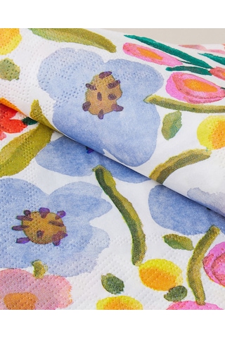 English Home Blossom Bloom 20'li Kağıt Peçete 33x33 Cm Mavi - Pembe