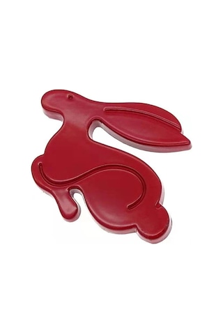 Kırmızı-evrensel 1 Adet 3d Metal Koşu Tavşan Amblemi Arka Bagaj Rozeti Karikatürler Araba Styling Çıkartması Vw Jetta G