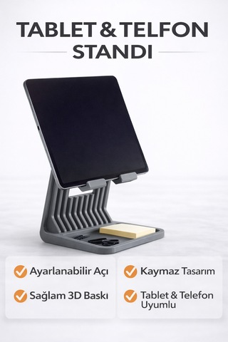 Apple Uyumlu iPad & Tablet Yükseltici Stand Ergonomik Masaüstü Tablet Tutucu