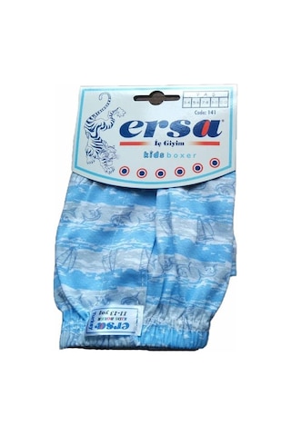3 Lü Paket Ersa Desenli Erkek Çocuk Boxer