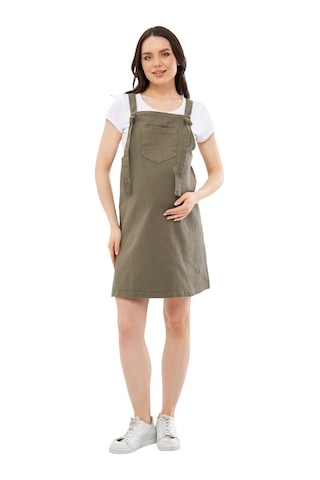 Luvmabelly Myra6310 Kot Hamile Jile Elbise-haki