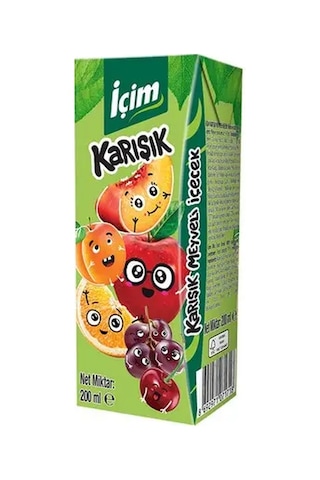 İçim Karışık Meyveli Meyve Suyu 200 Ml X 27 Adet