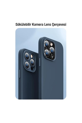 Baseus Kamera Korumalı Apple Uyumlu iPhone 14 6.1 Silikon Kılıf Ve Ful Kaplama Kırılmaz Ekran Koruyucu Seti