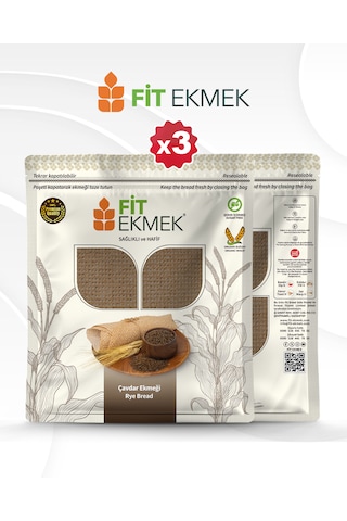 Fit 3lü Kepekli ,3lü Yulafli ,3lü Chia ,3lü Arpa ,3lü Çavdar Ve 3lü Keten Tohumlu Lavaş Ekmeği 300gr