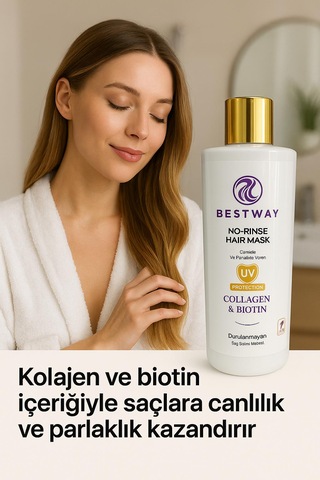 Bestway Kolajen Ve Biotin Durulanmayan Saç Maskesi