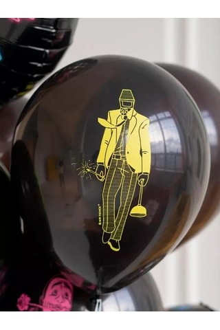 Riota Skibidi Şebboyu Hava Balonları 30 Cm 15 Adet 210945341 Siyah