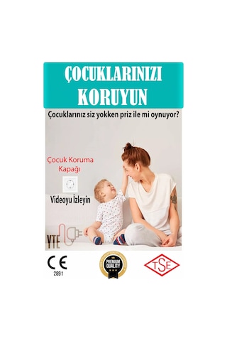 Priz Çocuk/bebek Koruma Kapağı Kaliteli