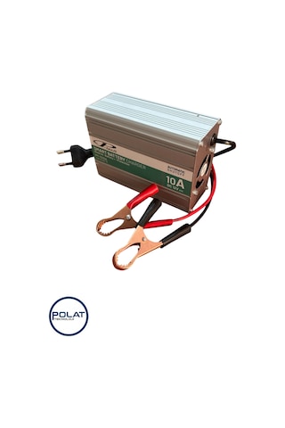 P-tech Tam Otomatik Kesicili 12volt 10amper Akıllı Hızlı Akü Şarj Cihazı