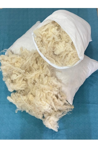 Yün Yastık 1 Kg Beyaz