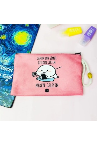 Canım Ben Şimdi Çileden Çıktım Tasarımlı 4'lü Hediyelik Kırtasiye Seti - Kupa, Defter, Kalemlik, Sekreterlik