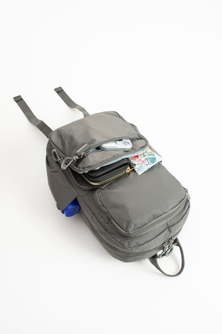 Özer-6032 Sanmorris Unisex Suya Dayanıklı Paraşüt Kumaş 5 Bölmeli Laptop Bölmeli Seyahat Ve Okul Çantası Gri - Koyu Gri