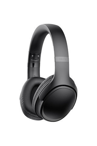 Tech Bluetooth Kulaküstü Katlanabilir Kablosuz Kulaklık 63 Saat Batarya Tf Kart Desteği Siyah