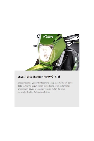 Kuba Race125 Cross Motosiklet Kırmızı