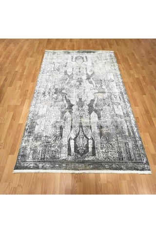 Vintage Esintili 160 X 230 Yün Halı Gri
