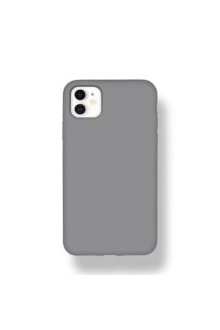 Apple Uyumlu iPhone 11 Kılıf Yumuşak Silikon İçi Kadife Lansman Kapak . Gri